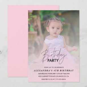 Invitation d'anniversaire 4 ans Photo fête d'anniv