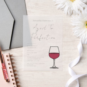 Invitation d'anniversaire 50 ans Aged To Perfectio