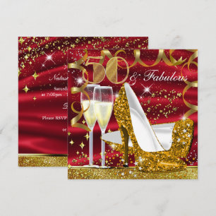 Invitation d'anniversaire 50 ans et fabuleuse pail
