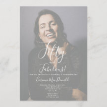 Invitation d'anniversaire 50 ans et fabuleux 