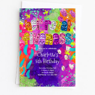 Invitation d'anniversaire 5 ans Royal Fiveness