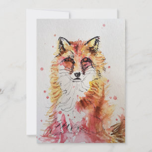 Invitation d'anniversaire à l'aquarelle d'art de r