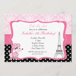 Invitation d'anniversaire à Paris