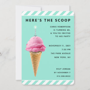 Invitation d'anniversaire adulte