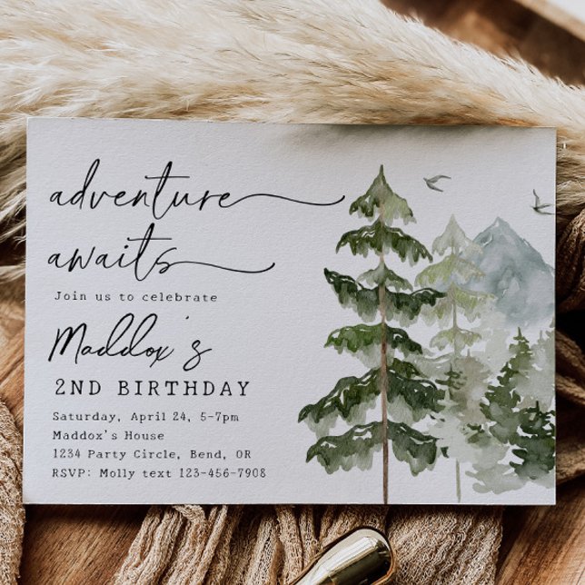 Invitation d'anniversaire | Adventure Party (Créateur téléchargé)