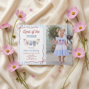 Invitation d'anniversaire au pays des trois filles