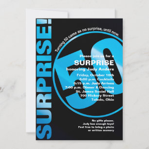 Invitation d'anniversaire audacieuse surprise - Bl