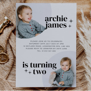 Invitation d'anniversaire avec arches