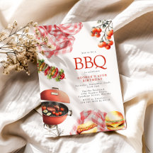 Invitation d'anniversaire BBQ