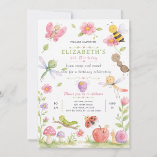 Invitation d'anniversaire Bugs 2