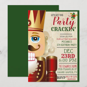 Invitation d'anniversaire Casse-Noisette TOUT ÂGE