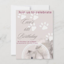 Invitation d'anniversaire charmante | Personnalisa