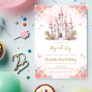 Invitation d'anniversaire Château Princesse