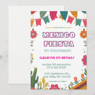 Invitation d'anniversaire colorée pour une fête me