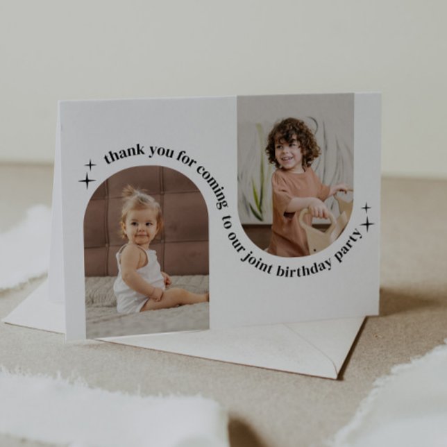 Invitation d'anniversaire conjointe avec photo de  (Créateur téléchargé)