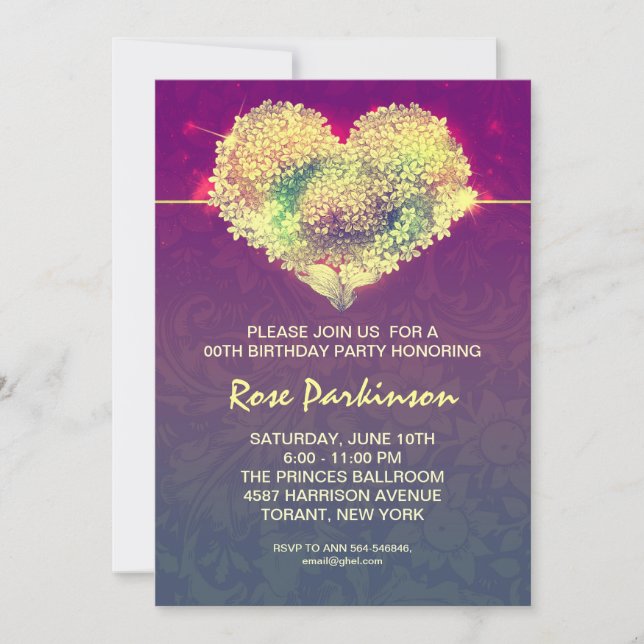 invitation d'anniversaire cool moderne (Devant)