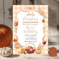 Invitation d'anniversaire Cottage Orange Coquette