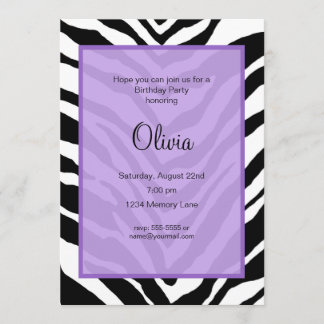 Invitation d'anniversaire Customisée