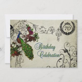 Invitation d'anniversaire Customisée de Peacock Vi