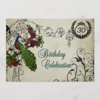 Invitation d'anniversaire customisée par paon