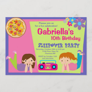 Invitation d'anniversaire d'amusement de soirée