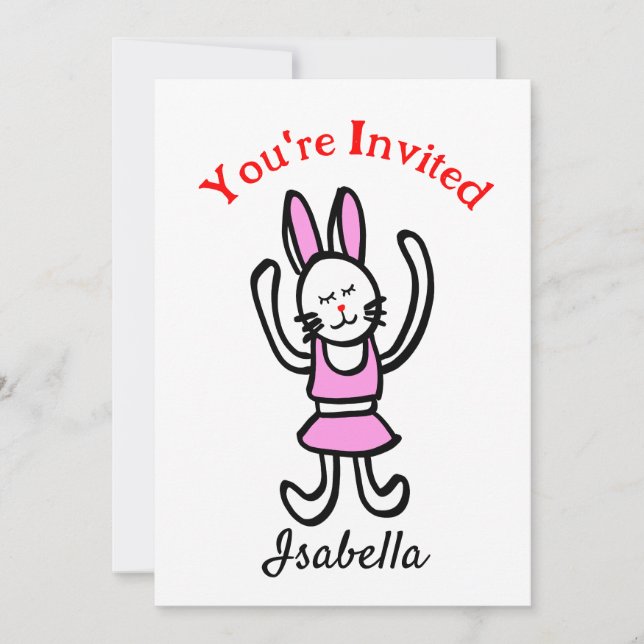 Invitation d'anniversaire /Dance Performance Invit (Devant)