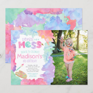 Invitation d'anniversaire d'art