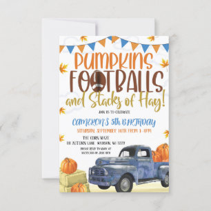 Invitation d'anniversaire d'automne