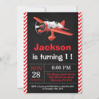 Invitation d'anniversaire d'avion. Fête d'annivers