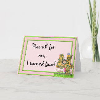 invitation d'anniversaire de 4 ans