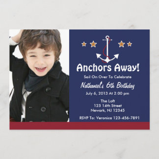 Invitation d'anniversaire de Ancre