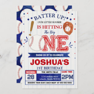 Invitation d'anniversaire de baseball