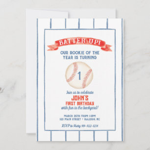 Invitation d'anniversaire de baseball