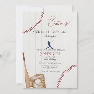 Invitation d'anniversaire de baseball modifiable