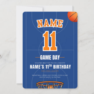 Invitation d'anniversaire de basketball à New York