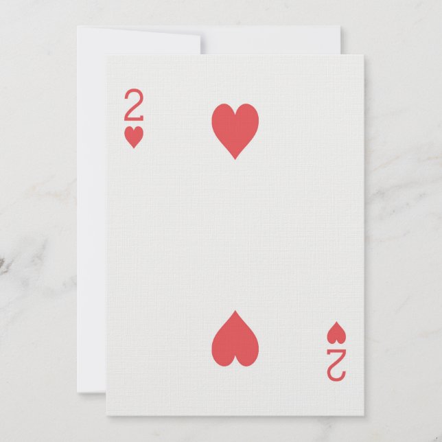 Invitation d'anniversaire de casino Carte à jouer  (Devant)