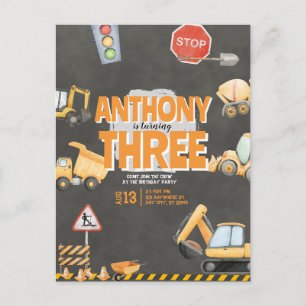 Invitation d'anniversaire de chantier