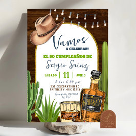 Invitation d'anniversaire de cowboy espagnol Whisk