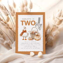 Invitation d'anniversaire de Deux Oie Ridicule 2èm