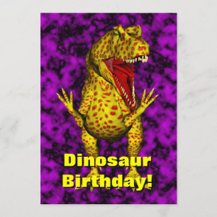Invitation d'anniversaire de Dinosaur