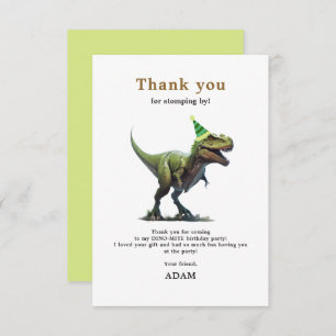 Invitation d'anniversaire de Dinosaur, trois rex A