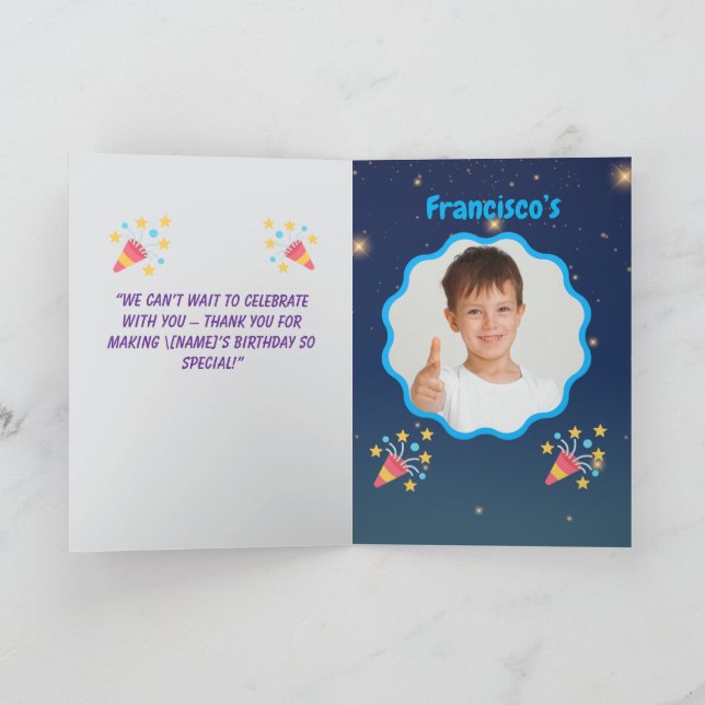 Invitation d'anniversaire de Dinosaure - Jungle Ki (Intérieur)