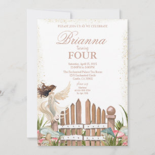 Invitation d'anniversaire de fée de jardin magique