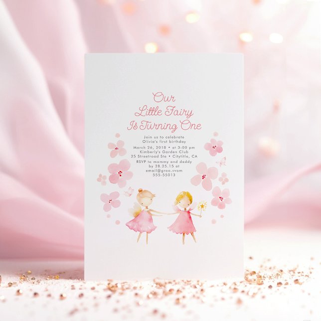 Invitation d'anniversaire de fée magique (Fairy Birthday Invitations)