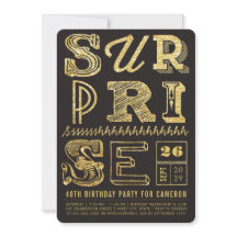Invitation d'anniversaire de fête d'art déco de