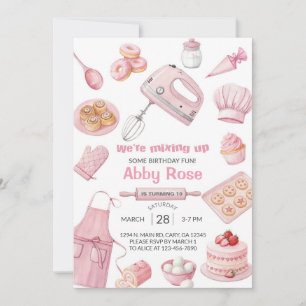 Invitation d'anniversaire de fille amusante de cui
