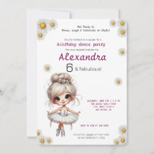 Invitation d'anniversaire de fille bizarre