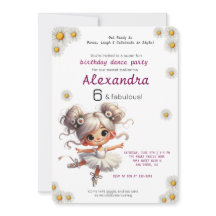 Invitation d'anniversaire de fille bizarre