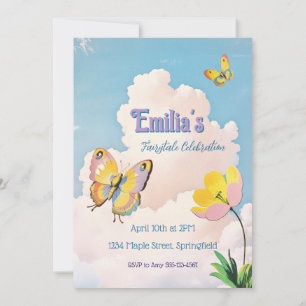 Invitation d'anniversaire de fille de conte de fée