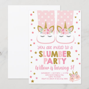 Invitation d'anniversaire de fille de fête de bois
